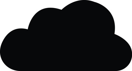 black Cloud icon in trendy flat style isolated on white background. Cloud web icon. Cloud symbol for your web site design, logo, app, UI. Cloud shapes design . Data technology icon .