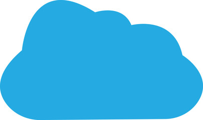 blue Cloud icon in trendy flat style isolated on white background. Cloud web icon. Cloud symbol for your web site design, logo, app, UI. Cloud shapes design . Data technology icon .