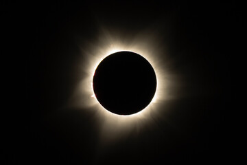 Totality during the 2023 Australian total solar eclipse in Exmouth - Powered by Adobe