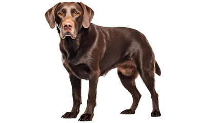 Chien Labrador Retriever en transparence, sans background