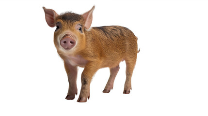 Obraz premium Cochon nain en transparence, sans background