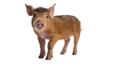 Cochon nain en transparence, sans background