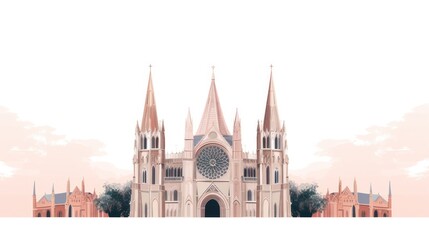 Obraz premium design template for cathedral