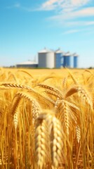 Wheat field. Generative AI