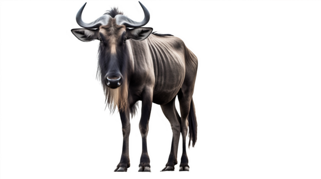 Gnou en transparence, sans background