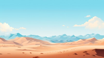 Fototapeta na wymiar Design template for desert landscape