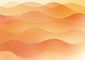 曲線　流線のイメージ　背景　オレンジ