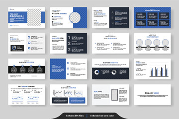 Naklejka premium presentation templates and Business Proposal for slide infographics elements background, Use for presentation background, brochure design, website slider, landing page, annual report