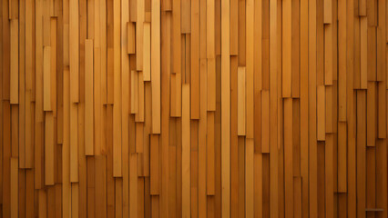 Yellow wood planks background texture illustration. AI generated