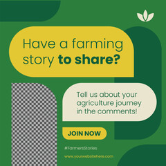 Agriculture Social Media Post Template
