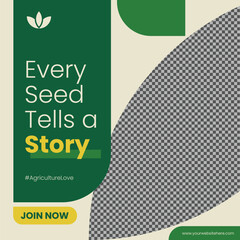 Agriculture Social Media Post Template