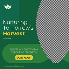 Agriculture Social Media Post Template