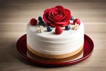 Obraz na płótnie Canvas cake with roses