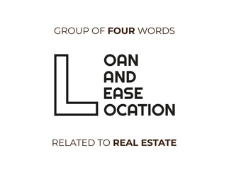 Group of four Words Related to Real Estate