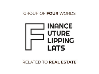 Group of four Words Related to Real Estate