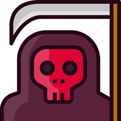 Evil. Filled outline icon design