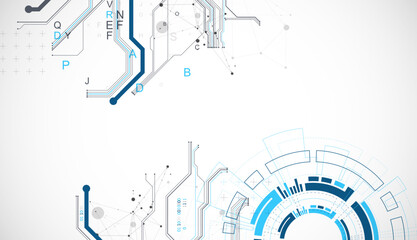 Scientific and technological ART concept. Abstract background with plexus effect.