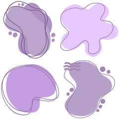 Set of blob shape