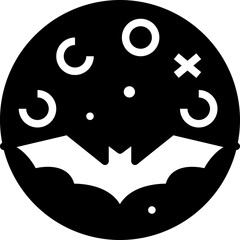 Bat. glyph icon design