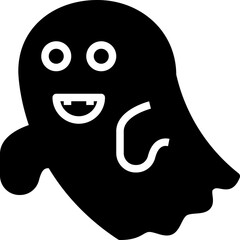 Ghost. glyph icon design