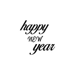 Happy new year typography signs. Vector Lettering Compositions collection. Set of Holiday design for greeting card.Happy newyear letters banner, vector art and illustration. can use for, landing page,