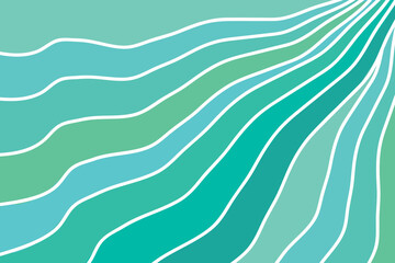 Fototapeta premium Blue river ocean wave layer vector background illustration