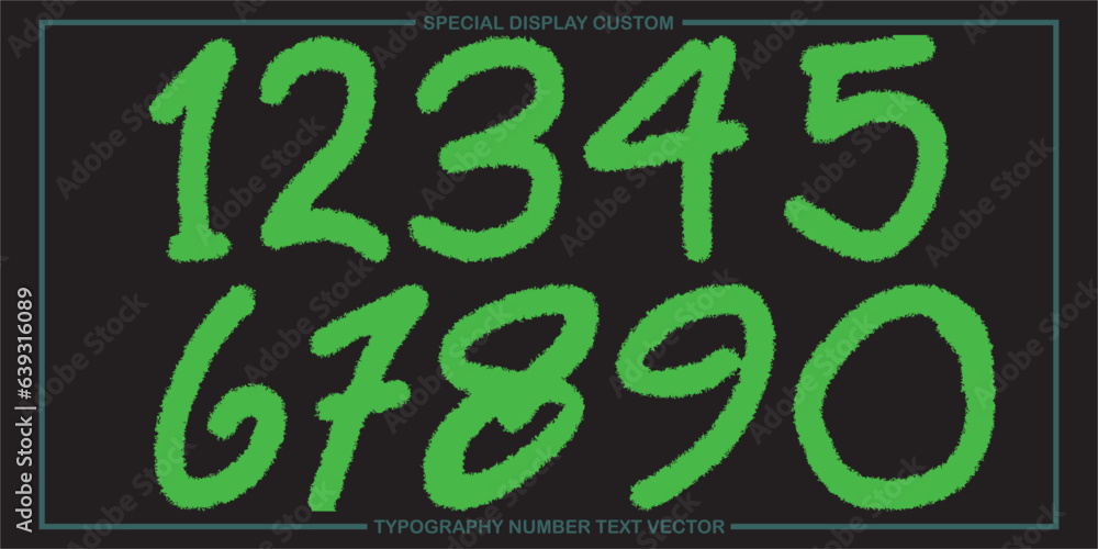 Aufkleber assorted digital custom vector numbers. minimum. color gradation. dark. banner network. 3d effect. d