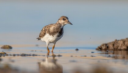Ruddy Turnstone (Arenaria interpres) Aysa, Australia, spreads in Europe, America and Africa, but is rare. It is seen in Diyarbakir Tigris Valley during migration periods.