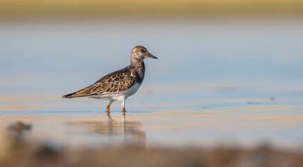 Ruddy Turnstone (Arenaria interpres) Aysa, Australia, spreads in Europe, America and Africa, but is rare. It is seen in Diyarbakir Tigris Valley during migration periods.