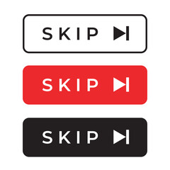 Skip icon symbol next template vector