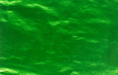 Green foil metal texture background