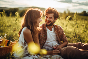 Romantic Picnic Date: Exploring Love in the Countryside
