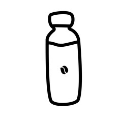 coffee bottle line icon