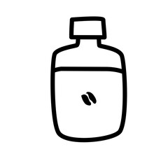 coffee bottle line icon