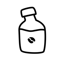 coffee bottle line icon