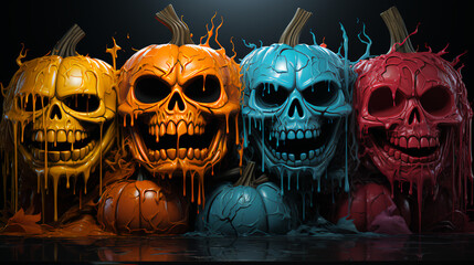 Halloween Skull Pop,Art