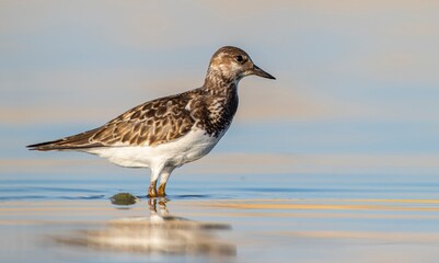 Ruddy Turnstone (Arenaria interpres) Aysa, Australia, spreads in Europe, America and Africa, but is rare. It is seen in Diyarbakir Tigris Valley during migration periods.