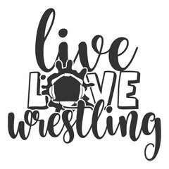 Live Love Wrestling - Wrestling Illustration