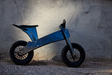 Balance bike outdoors