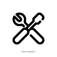 Tools icon with style line. User interface icon. Vector illustration.