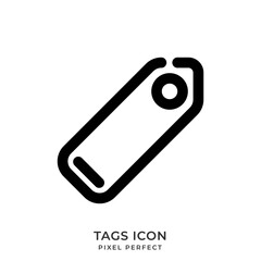 Tags icon with style line. User interface icon. Vector illustration.
