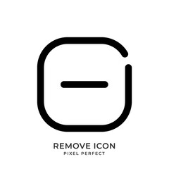 Remove icon with style line. User interface. Vector Illustration.