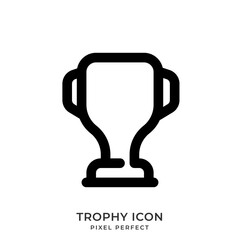 Trophy icon with style line. User interface icon. Vector illustration.