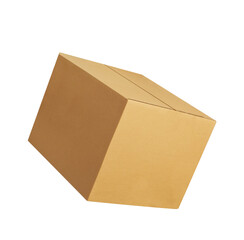 box package delivery cardboard carton packaging isolated shipping gift container brown send transport moving house relocation