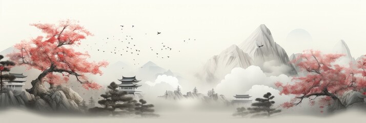 Minimalist Zen garden website banner
design