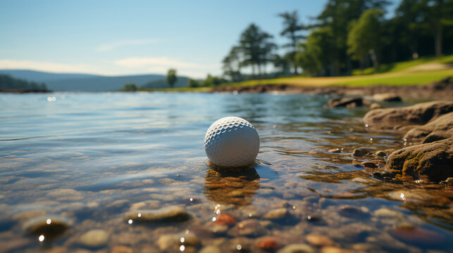 GolfBall in Water Hazrd