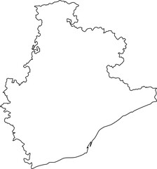 barcelona map, barcelona vector, barcelona outline, barcelona