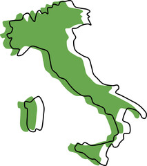 italy map, italy vector, italy outline, italy