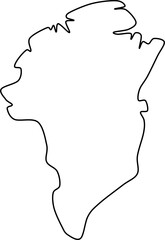 greenland map, greenland vector, greenland outline, greenland