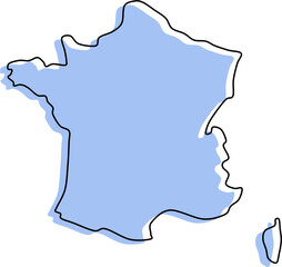 france map, france vector, france outline, france